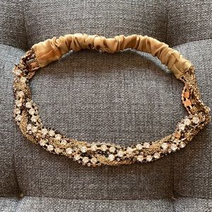 Tasha Gold Bedazzled Headband
